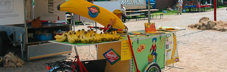 Bananen-Lastenfahrrad